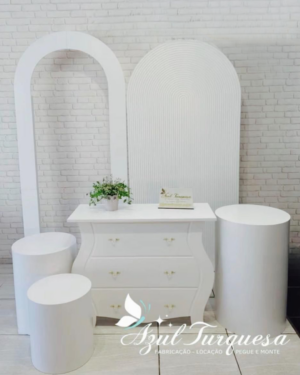 kit painel cômoda cilindros