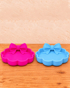 3d bandeja flor laço 01
